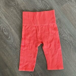 Bright pink biking shorts